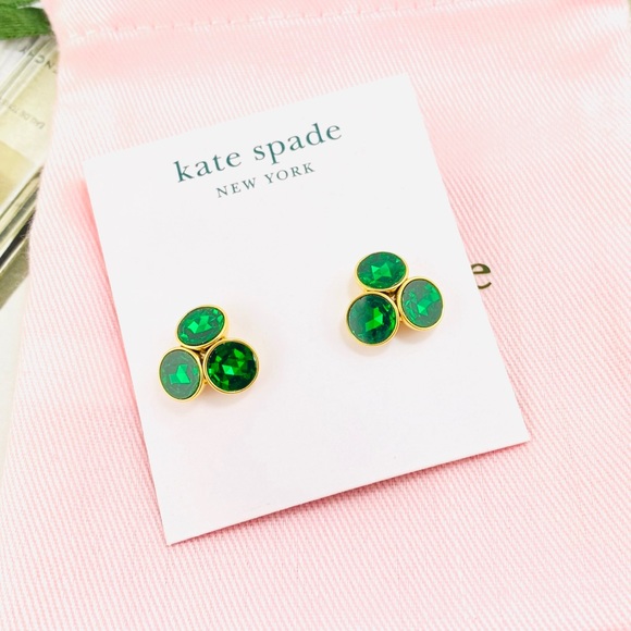 Kate spade reflecting pool emerald green earrings